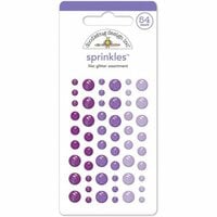 Doodlebug Design - Stickers - Glitter Sprinkles - Enamel Dots - Lilac
