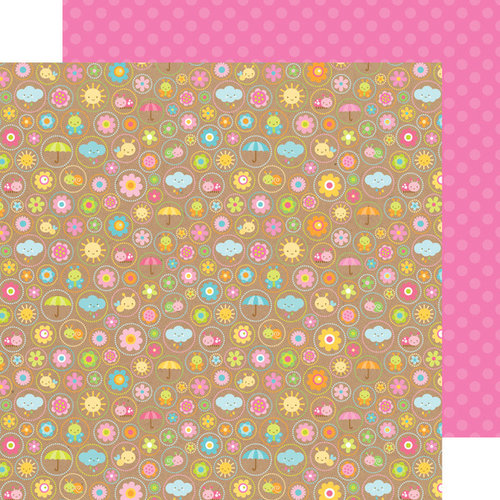 Doodlebug Design - Hello Sunshine Collection - 12 x 12 Double Sided Paper - Thoughts of Spring