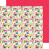 Doodlebug Design - Back to School Collection - 12 x 12 Double Sided Paper - School Days
