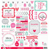Doodlebug Design - Sweet Things Collection - 12 x 12 Cardstock Stickers - This and That