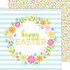Doodlebug Design - Bunnyville Collection - 12 x 12 Double Sided Paper - Happy Easter