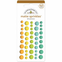 Doodlebug Design - Flea Market Collection - Matte Sprinkles - Self Adhesive Enamel Dots - Fall Assortment