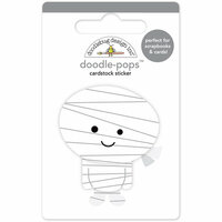 Doodlebug Design - Boos and Brews Collection - Halloween - Doodle-Pops - 3 Dimensional Cardstock Stickers - Mini Mummy