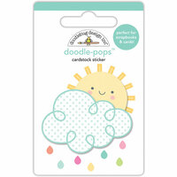 Doodlebug Design - Spring Things Collection - Doodle-Pops - 3 Dimensional Cardstock Stickers - Hello Sunshine