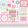 Doodlebug Design - Cream and Sugar Collection - 12 x 12 Cardstock Stickers - This and That