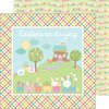 Doodlebug Design - Easter Express Collection - 12 x 12 Double Sided Paper - Easter Express