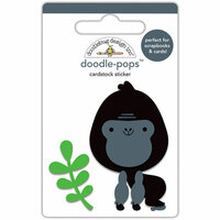 Doodlebug Design - At the Zoo Collection - Stickers - Doodle-Pops - Gus Gorilla