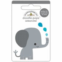 Doodlebug Design - At the Zoo Collection - Stickers - Doodle-Pops - Eddie Elephant