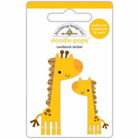 Doodlebug Design - At the Zoo Collection - Stickers - Doodle-Pops - Jenny and Jojo Giraffe