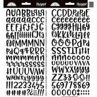 Doodlebug Design - Cardstock Stickers - Abigail - Beetle Black