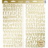 Doodlebug Design - Cardstock Stickers - Abigail - Gold Foil