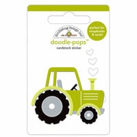 Doodlebug Design - Down on the Farm Collection - Stickers - Doodle-Pops - Trusty Tractor