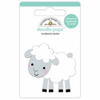 Doodlebug Design - Down on the Farm Collection - Stickers - Doodle-Pops - Little Lamb
