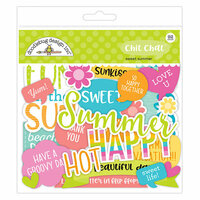 Doodlebug Design - Sweet Summer Collection - Chit Chat - Die Cut Cardstock Pieces