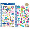 Doodlebug Design - Hello Collection - Cardstock Stickers - Mini Icons with Foil Accents