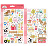 Doodlebug Design - Down on the Farm Collection - Cardstock Stickers - Mini Icons