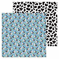 Doodlebug Design - Down on the Farm Collection - 12 x 12 Double Sided Paper - Udderly Cute
