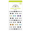 Doodlebug Design - Pumpkin Party Collection - Halloween - Stickers - Sprinkles - Self Adhesive Enamel Shapes - Eye See You