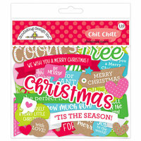 Doodlebug Design - Christmas Town Collection - Chit Chat - Die Cut Cardstock Pieces