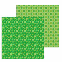 Doodlebug Design - Lots O' Luck Collection - 12 x 12 Double Sided Paper - Lots O' Luck