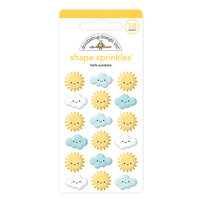Doodlebug Design - I Heart Travel - Stickers - Shape Sprinkles - Enamel - Hello Sunshine
