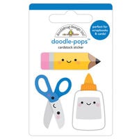 Doodlebug Design - School Days - Stickers - Doodle-Pops - Cut and Paste