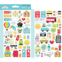 Doodlebug Design - I Heart Travel - Cardstock Stickers - Icons - Mini