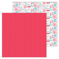 Doodlebug Design - I Heart Travel - 12 x 12 Double Sided Paper - Love This