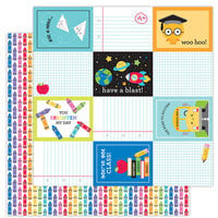 Doodlebug Design - School Days - 12 x 12 Double Sided Paper - Color Me Happy