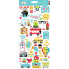 Doodlebug Design - I Heart Travel - Cardstock Stickers - Icons