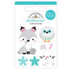 Doodlebug Design - Winter Wonderland Collection - Stickers - Doodle-Pops - Foxy and Friends