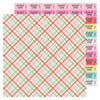 Doodlebug Design - Love Notes Collection - 12 x 12 Double Sided Paper - Forever Plaid