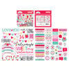Doodlebug Design - Love Notes Collection - Chit Chat - Die Cut Cardstock Pieces