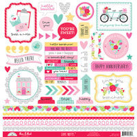 Doodlebug Design - Love Notes Collection - Cardstock Stickers - This and That