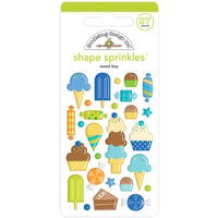 Doodlebug Design - Party Time Collection - Stickers - Shape Sprinkles - Enamel - Sweet Boy