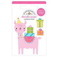 Doodlebug Design - Hey Cupcake Collection - Stickers - Doodle-Pops - Party Llama