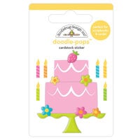 Doodlebug Design - Hey Cupcake Collection - Stickers - Doodle-Pops - Make A Wish
