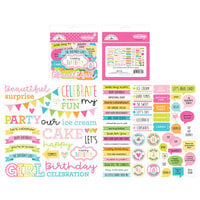 Doodlebug Design - Hey Cupcake Collection - Chit Chat - Die Cut Cardstock Pieces