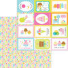 Doodlebug Design - Hey Cupcake Collection - 12 x 12 Double Sided Paper - Birthday Bash