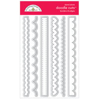Doodlebug Design - All Occasion Collection - Doodle Cuts - Metal Dies - Borders and Edges