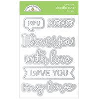 Doodlebug Design - All Occasion Collection - Doodle Cuts - Metal Dies - Love You