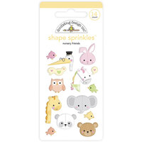 Doodlebug Design - Bundle of Joy Collection - Stickers - Shape Sprinkles - Enamel - Nursery Friends
