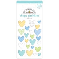 Doodlebug Design - Special Delivery Collection - Stickers - Shape Sprinkles - Enamel - Baby Love