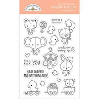 Doodlebug Design - Bundle of Joy Collection - Clear Photopolymer Stamps - Nursery Friends
