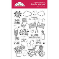Doodlebug Design - Land That I Love Collection - Clear Photopolymer Stamps