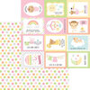 Doodlebug Design - Bundle of Joy Collection - 12 x 12 Double Sided Paper - Cute As A Button