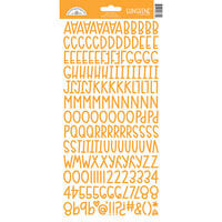 Doodlebug Design - Monochromatic Collection - Cardstock Stickers - Tangerine Sunshine