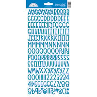 Doodlebug Design - Monochromatic Collection - Cardstock Stickers - Blue Jean Sunshine