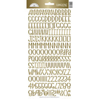 Doodlebug Design - Monochromatic Collection - Cardstock Stickers - Gold Foil Sunshine