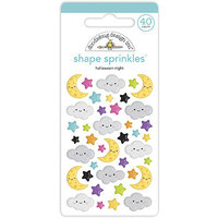 Doodlebug Design - Ghost Town Collection - Stickers - Shape Sprinkles - Enamel - Halloween Night